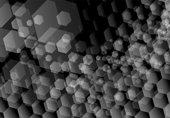 hexagon background black