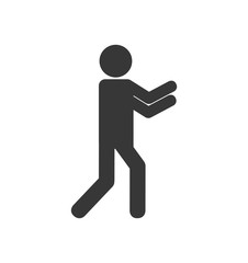 pictogram person people figure icon. Isolated and flat illustration. Vector graphic