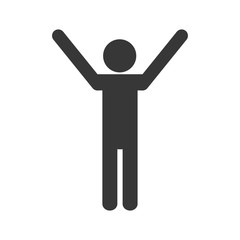 man male pictogram person silhouette icon. Isolated and flat illustration. Vector graphic