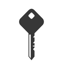 key security system protection icon. Isolated and flat illustration. Vector graphic