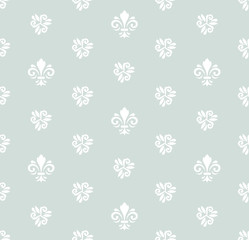 Seamless Vector Pattern With Royal Lily