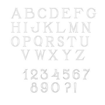 Simple and elegant handcrafted alphabet