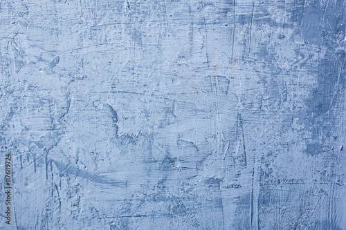 Closeup Of A Blue Colored Plastered Wall Stock Photo And Royalty