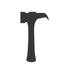 hammer tool construction repair icon. Isolated and flat illustration. Vector graphic