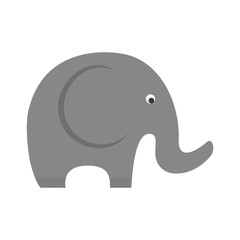 little elephant cute animal icon. Isolated and flat illustration. Vector graphic