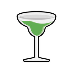 cocktail beverage drink alcohol icon. Isolated and flat illustration. Vector graphic