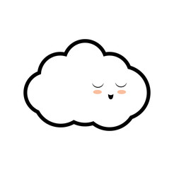 cloud weather sky season icon. Isolated and flat illustration. Vector graphic