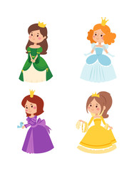 Princess vector set.