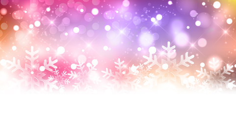 クリスマス　雪　光　背景