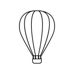 hot air balloon transportation vehicle icon. Isolated and flat illustration. Vector graphic