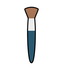 brush make up style product icon. Isolated and flat illustration. Vector graphic