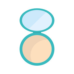 powder make up style product icon. Isolated and flat illustration. Vector graphic