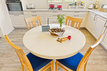 Classic Kitchen Design And Dining Table