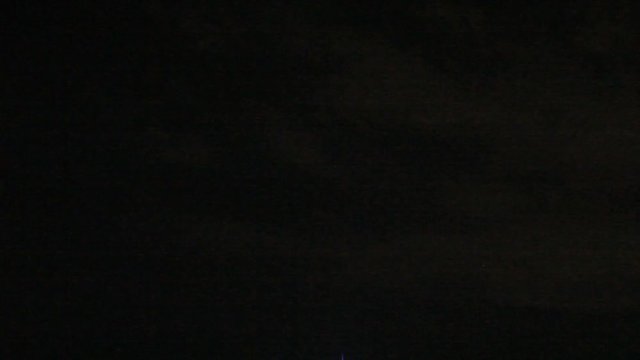 Night sky with lightning and storm