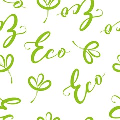 seamless pattern for eco product design natural background