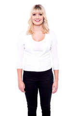 Attractive pretty lady in casual wear