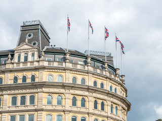 Building around Trafalgar square in London