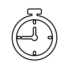 chronometer time silhouette sport icon. Isolated and flat illustration. Vector graphic