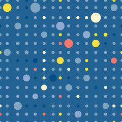 Circle pattern. Repeating dots round abstract background for wall paper. Flat minimalistic design.