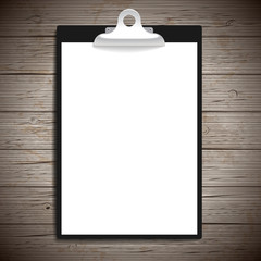 Clipboard with paper vintage background