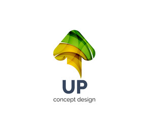 Up arrow logo business branding icon