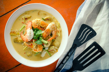 thai food on the table