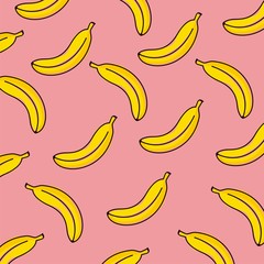 Banana seamless background