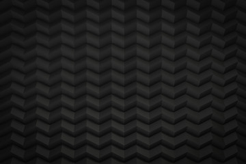 black zig zag saw background with copy space 3d render