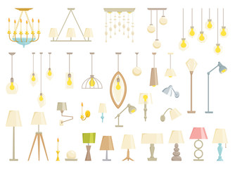 Obraz premium Lamp set. Turn off