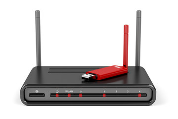 Wireless router and usb wireless adapter