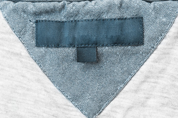 Blank clothes label