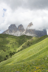 mountain panorama of the Dolomites