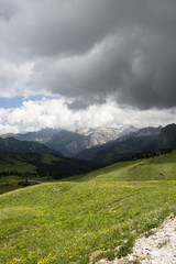 mountain panorama of the Dolomites