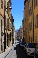 Naklejka premium Street in Marseille in South France