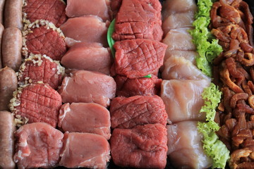 Small pieces of meat