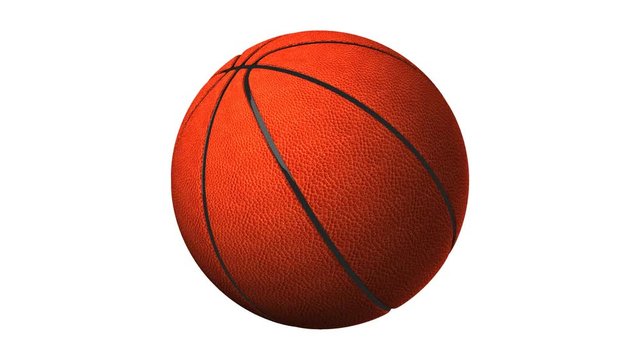 Basket Ball On White Background.
Loop able 3DCG render Animation.