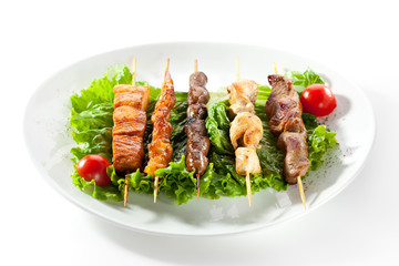 Asian Style Skewered Food