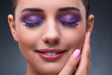 Young woman in beauty concept with nice make-up