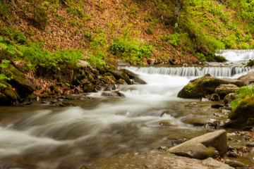 Fototapeta premium The river is flowing downstream