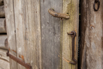 The old wooden door