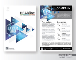 Multipurpose corporate business flyer layout template design. Suitable for leaflet, flyer, brochure, book cover and annual report. Layout in A4 size with bleeds.