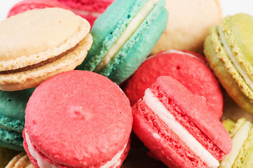Set of delicious macaroons