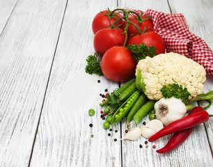 Fresh summer vegetables