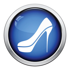 Sexy high heel shoe icon