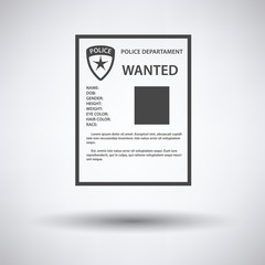 Wanted poster icon