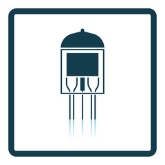 Electronic vacuum tube icon