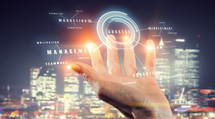 Media worldwide technology concept . Mixed media