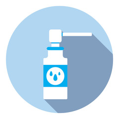 Medical Nose Care Spray Flat Icon