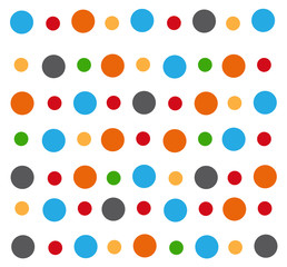 Fototapeta na wymiar colored circle seamless pattern