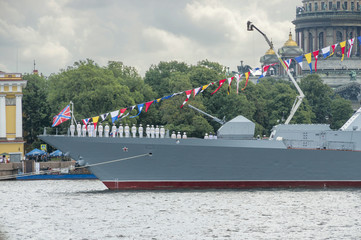 warships on the Neva